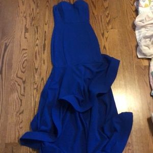 Royal blue prom dress